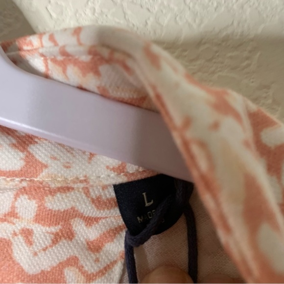 Faherty Short-Sleeve Movement Pique Polo - Hilo Rose Floral Print L NWT - Picture 7 of 9